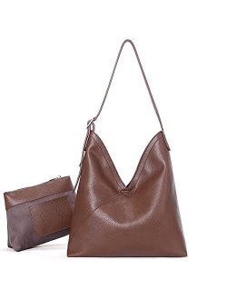 Hobo Bags for Women Vegan Leather Purses Designer Handbags Tote Fashion Large Ladies Shoulder Bag