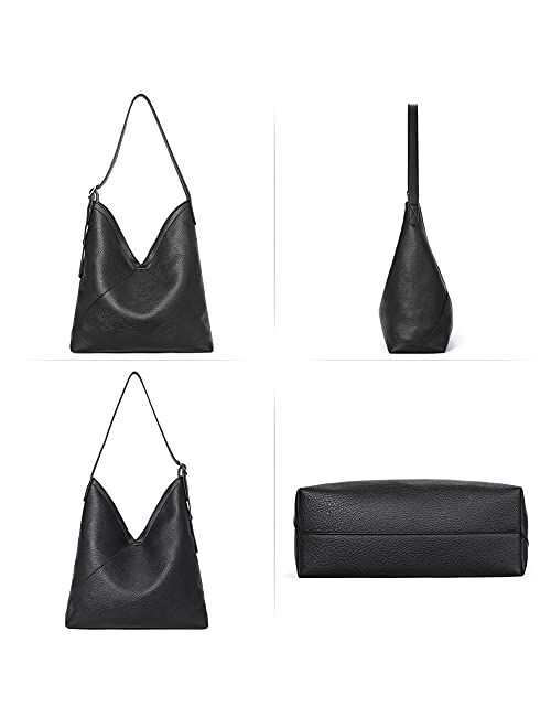CLUCI Hobo Bags for Women Vegan Leather Purses Designer Handbags Tote Fashion Large Ladies Shoulder Bag