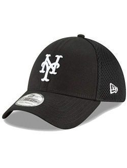 Authentic New York Mets Black Neo 39THIRTY Flex Hat