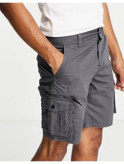 cargo shorts in gray
