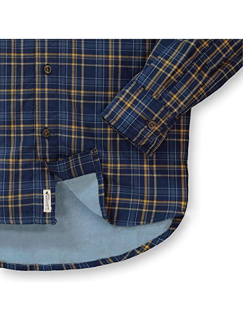 Hope & Henry Men's Convertible Double Weave Button Down Shirt