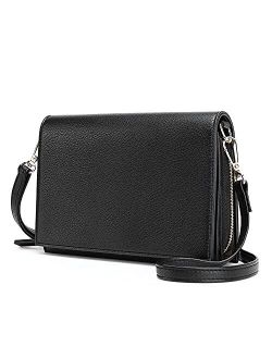Crossbody Bag for Women Small Purses with Adjustable Strap Vegan Leather Flap Lightweight Shoulder Handbags