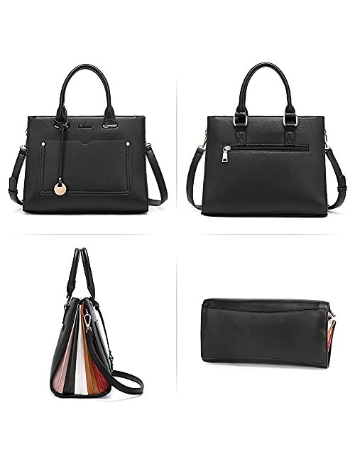 CLUCI Handbags for Women Leather Satchel Purses Fashion Designer Ladies Crossbody Shoulder Bag