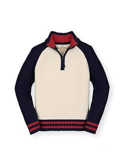 Boys' Long Sleeve Half Zip Pullover Sweater