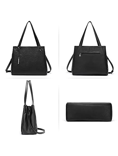 CLUCI Tote Bags for Women Large Capacity Handbags Vegan Leather Shoulder Bag Fashion Purses
