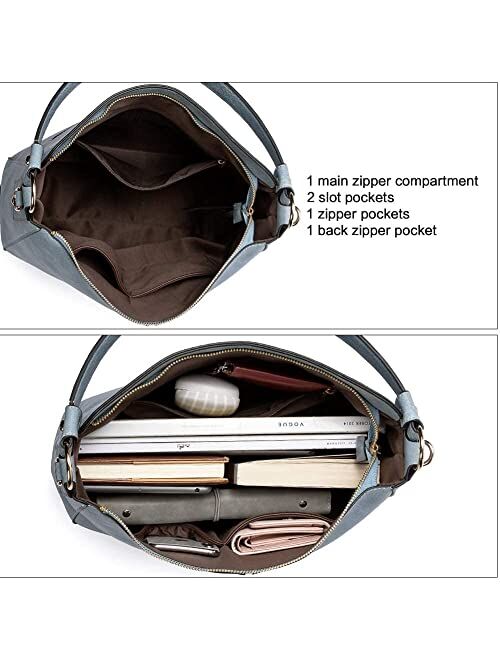 CLUCI Women Wallet Soft Leather Designer Trifold Multi Card Organizer Lady Clutch Purses and Handbags for Women Hobo Tote Fashion Ladies Crossbody Large Bucket Shoulder B