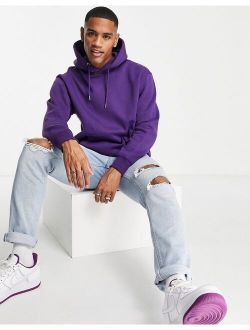 Essentials oversize hoodie in purple