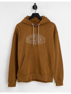 Originals oversize hoodie with embroidered logo in tan