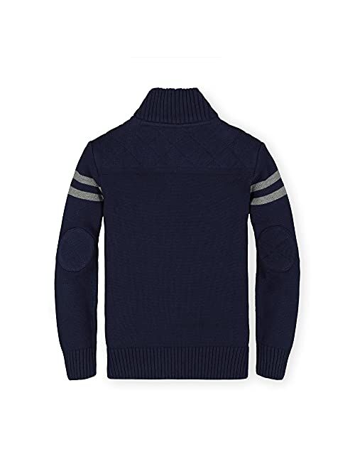 Hope & Henry Boys' Long Sleeve Mock Neck Sweater