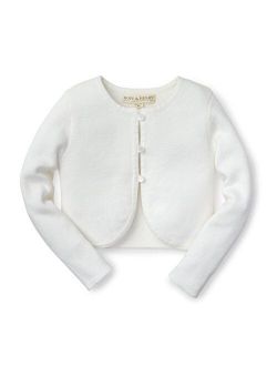 Girls' Long Sleeve Dressy Cropped Cardigan Sweater