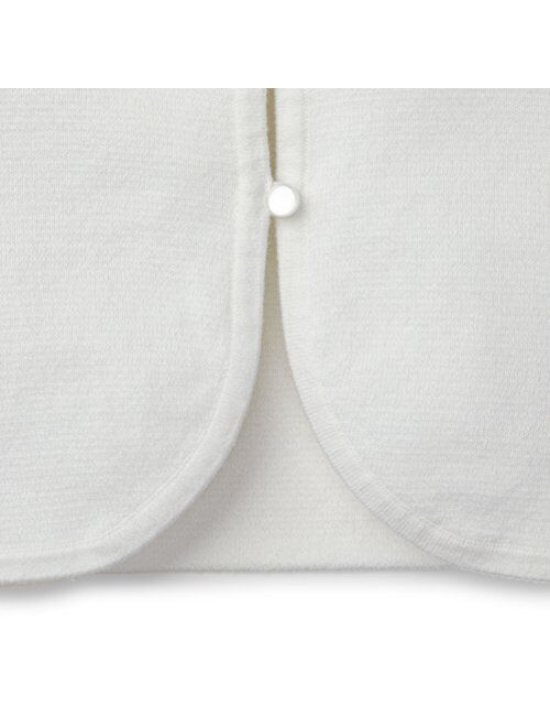 Hope & Henry Girls' Long Sleeve Dressy Cropped Cardigan Sweater