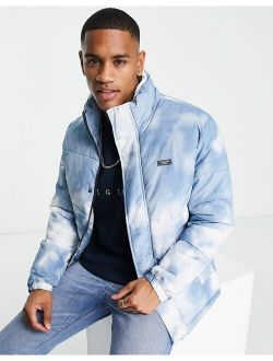Originals puffer jacket in blue cloud print