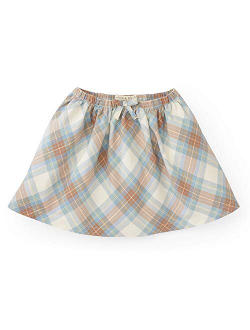 Hope & Henry Girls' Dressy Plaid Skirt
