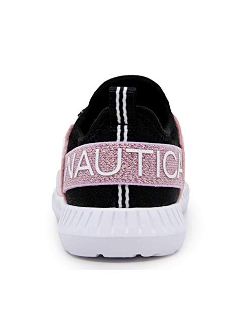 Nautica Kids Girls Metallic Fashion Sneaker Lace-Up Athletic Running Shoe I kappil I (Big Kid - Little Kid - Toddler)