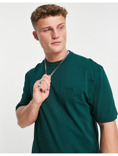 River Island t-shirt with icon embroidery in green