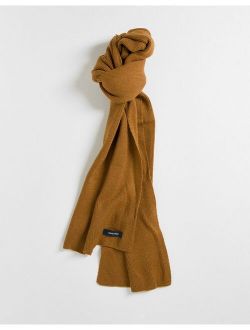 knitted scarf in brown