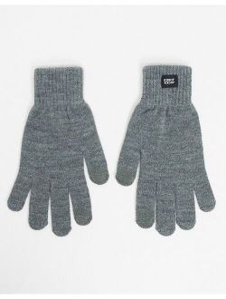 gloves in gray
