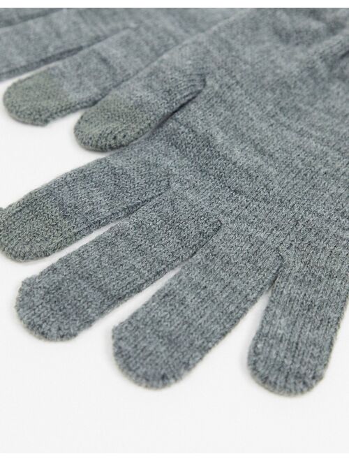 Jack & Jones gloves in gray