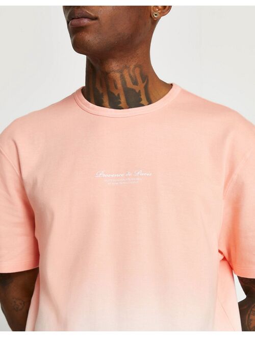 River Island tie dye t-shirt in pink