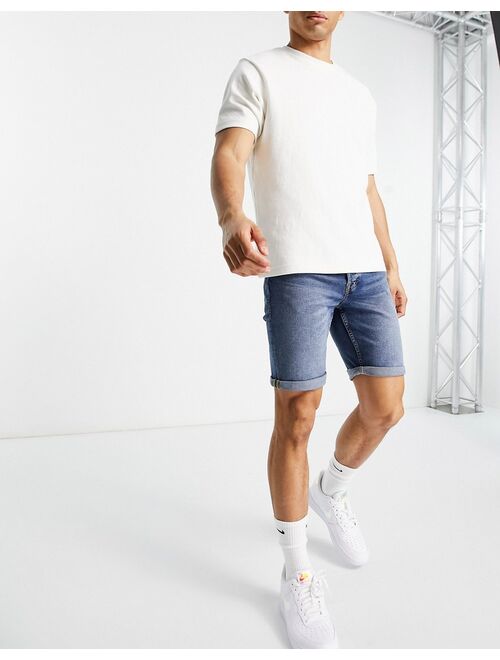 Buy Jack & Jones Intelligence denim shorts in dark blue online | Topofstyle