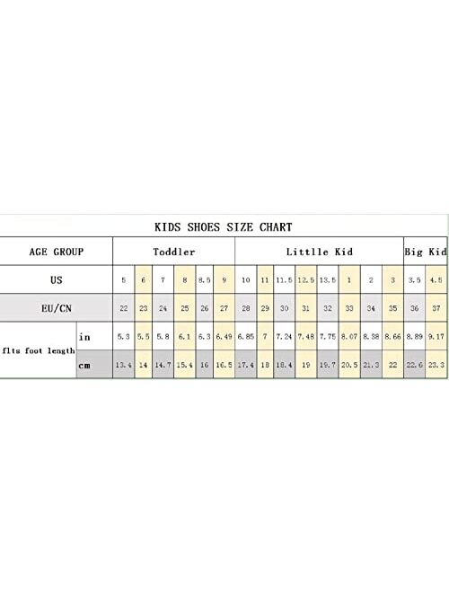 YAVY Kids Sneakers Boys Velcro Tennis Shoes Girls Fashion Athletic Running Sneaker Lightweight Walking Shoes