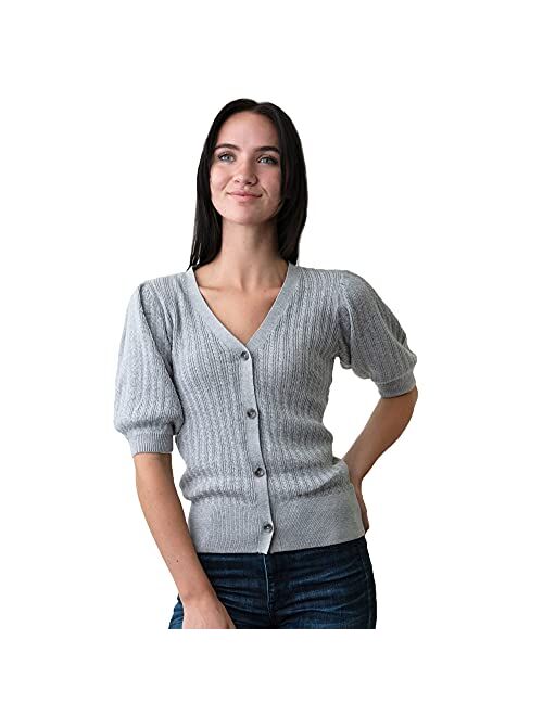 Hope & Henry Women's Long Sleeve Funnel Neck Tunic Sweater