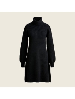 Wool and recycled-cashmere turtleneck sweater-dress