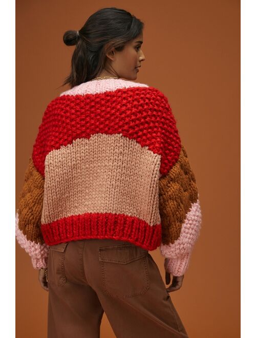 Anthropologie Chunky Knit Cardigan