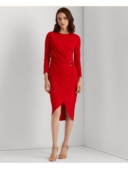 Jersey Three-Quarter-Sleeve Dress