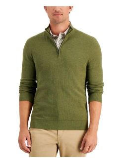 Men's Textured Quarter-Zip Sweater