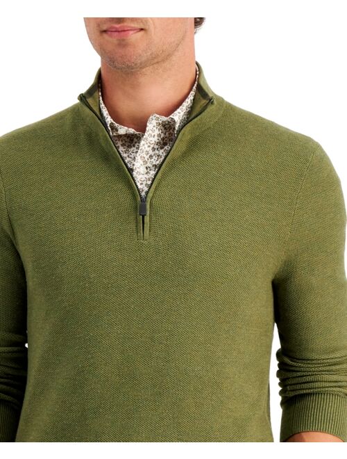 Michael Kors Men's Textured Quarter-Zip Sweater