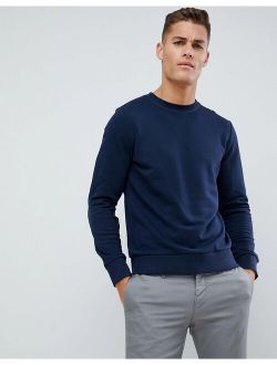 Jack &Jones Essentials crew neck sweatshirt in navy