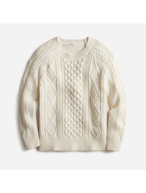 J.Crew Boys' cable-knit fisherman sweater
