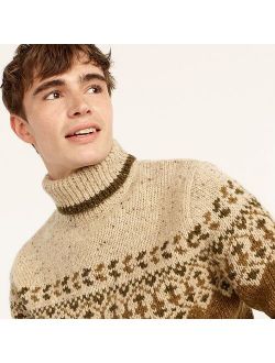 Wallace & Barnes Fair Isle Donegal turtleneck sweater