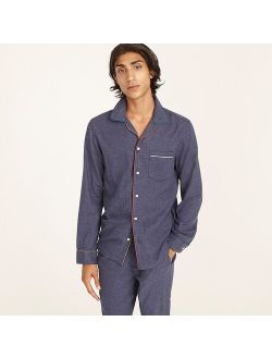 Flannel pajama shirt