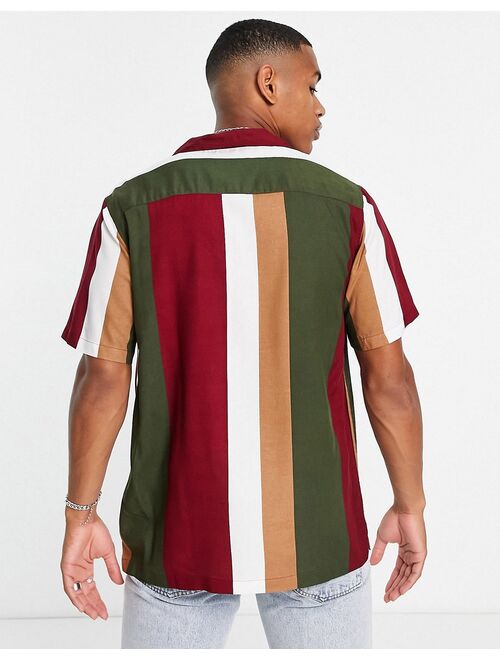 Topman stripe shirt in multi
