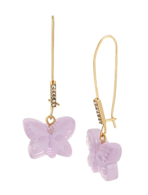 Betsey Johnson Gummy Butterfly Dangle Earrings