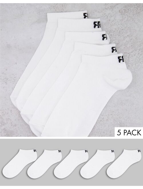River Island sneaker socks in white