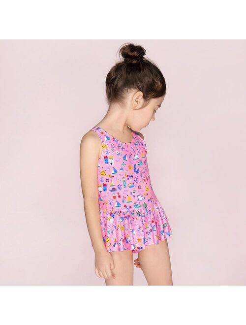 Julysand High-end Girls Swimwear One Piece Swimsuit Children Cartoon printied BathingSuit Sundress Kids Lovely Swimwear