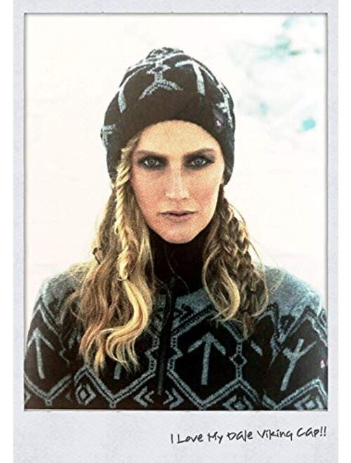 Dale of Norway Tor Masculine Wool Sweater with Runic Design with Free STRATHTAY BFL $90 Black Cap