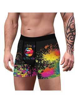 Burband Mens Christmas Novelty Boxer Brief Underwear Nightmare Before Christmas Party Funny Shorts Underpants