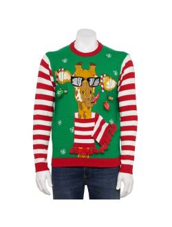 Men's Celebrate Together Jolly Giraffe Christmas Holiday Sweater