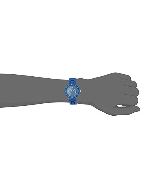 Flik Flak Kids' Color Blast Quartz Plastic Strap, Blue, 16 Casual Watch (Model: ZFCSP086)