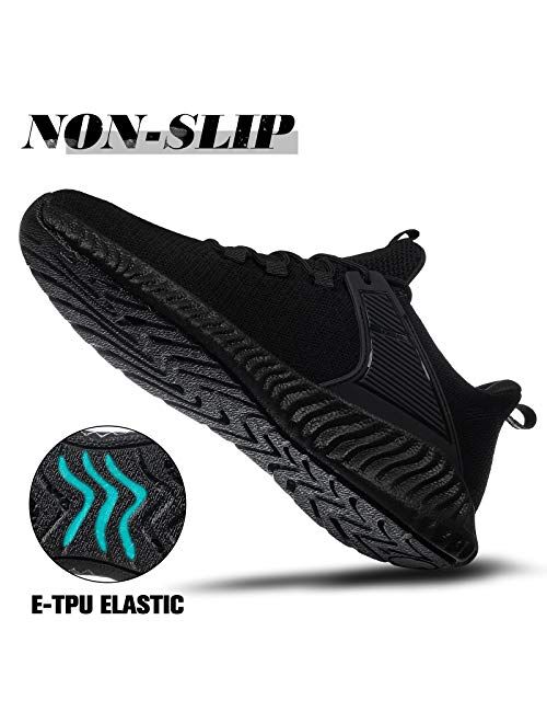 Akk Mens Running Tennis Shoes Slip on Walking Workout Sneakers Shoes Men Jogging Casual Lightweight Breathable Athletic Sport Gym
