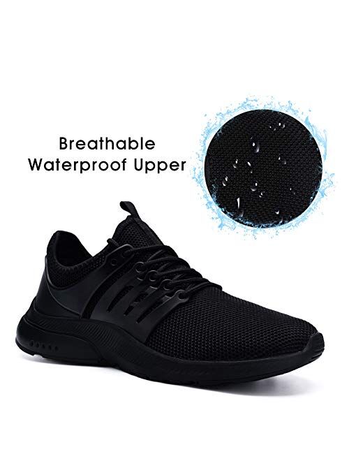 DYKHMILY Steel Toe Sneakers for Men Women Waterproof Lightweight Safety Shoes Slip Resistant Work Sneaker Breathable Puncture Proof Shoes