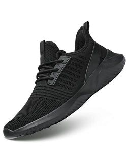 Mens Running Shoes Light Comfort Casual Sport Mesh Sneakers Work Gym Slip on Tennis Walking Cross Trainer