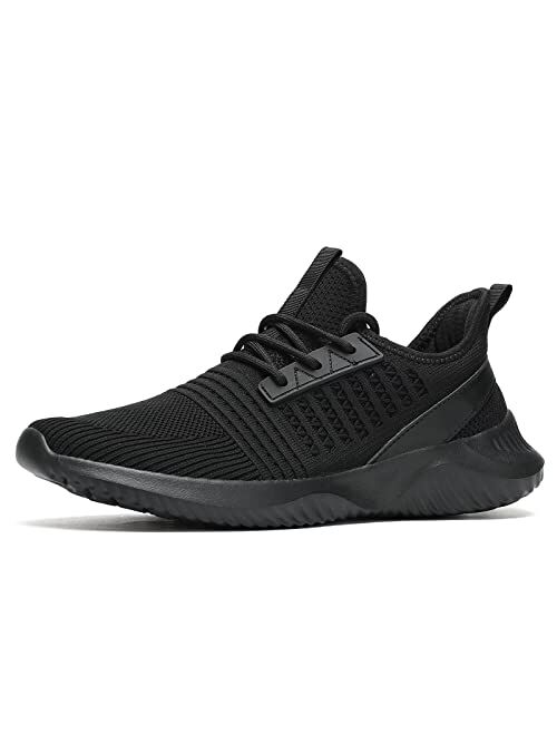 Mens Running Shoes Light Comfort Casual Sport Mesh Sneakers Work Gym Slip on Tennis Walking Cross Trainer