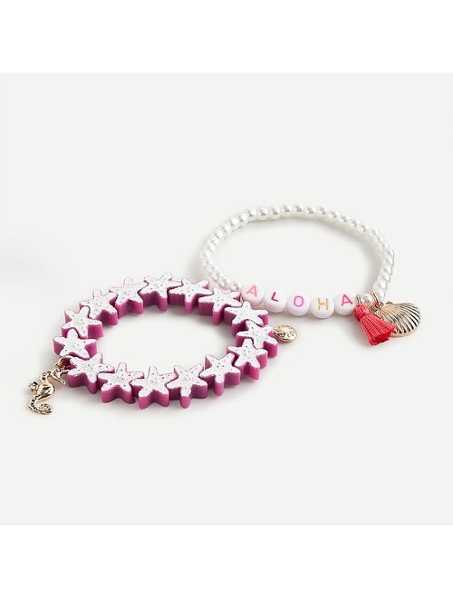 J.Crew Stretchy aloha bracelet two-pack