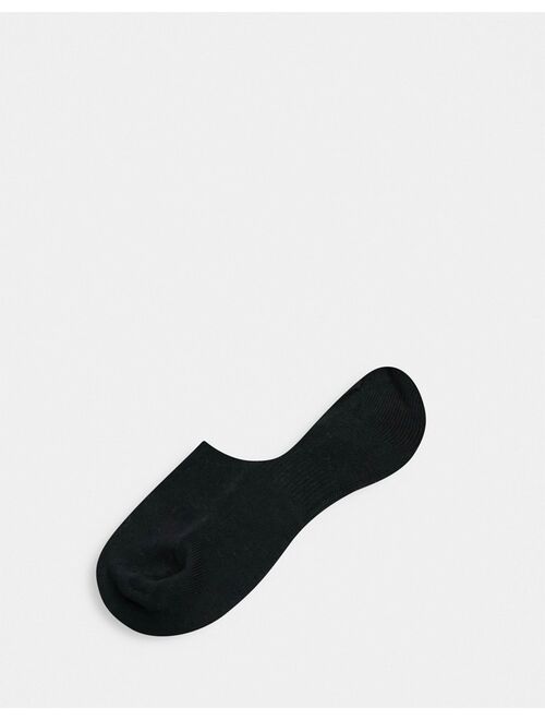 Bershka sneaker socks 4-pack in black and white