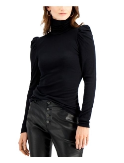 Puff-Sleeve Turtleneck Top, Created for Macy's